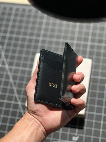 Shell Cordovan Vertical Bifold