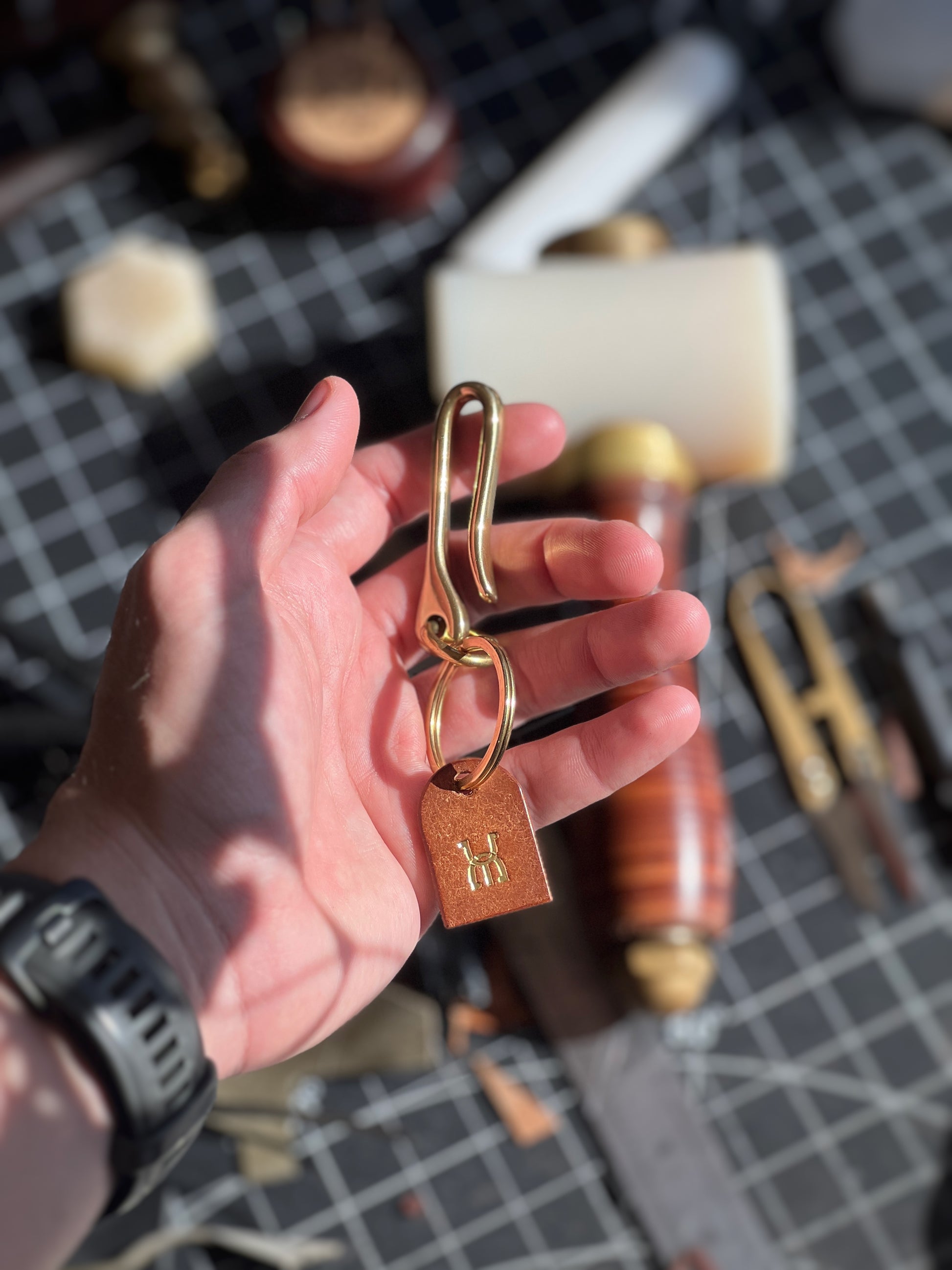 black armory key fish hook Fishhook Keychain