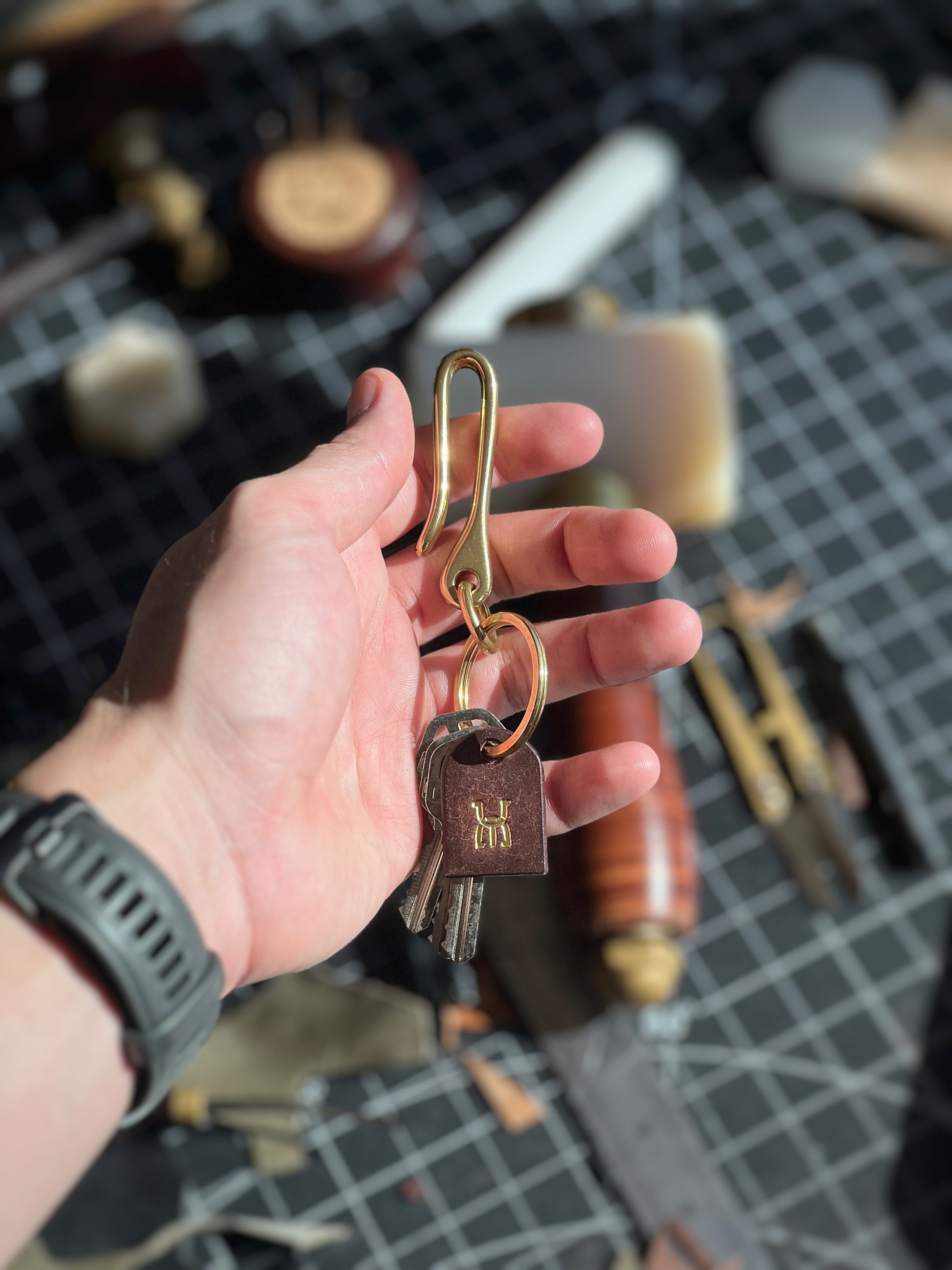 Fishhook Keychain – NYleatherworks