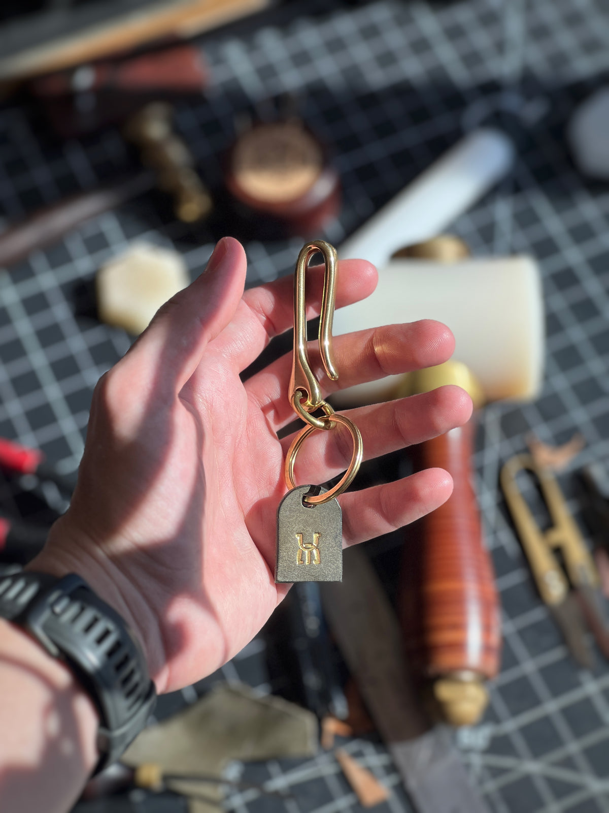 Fishhook Keychain – NYleatherworks